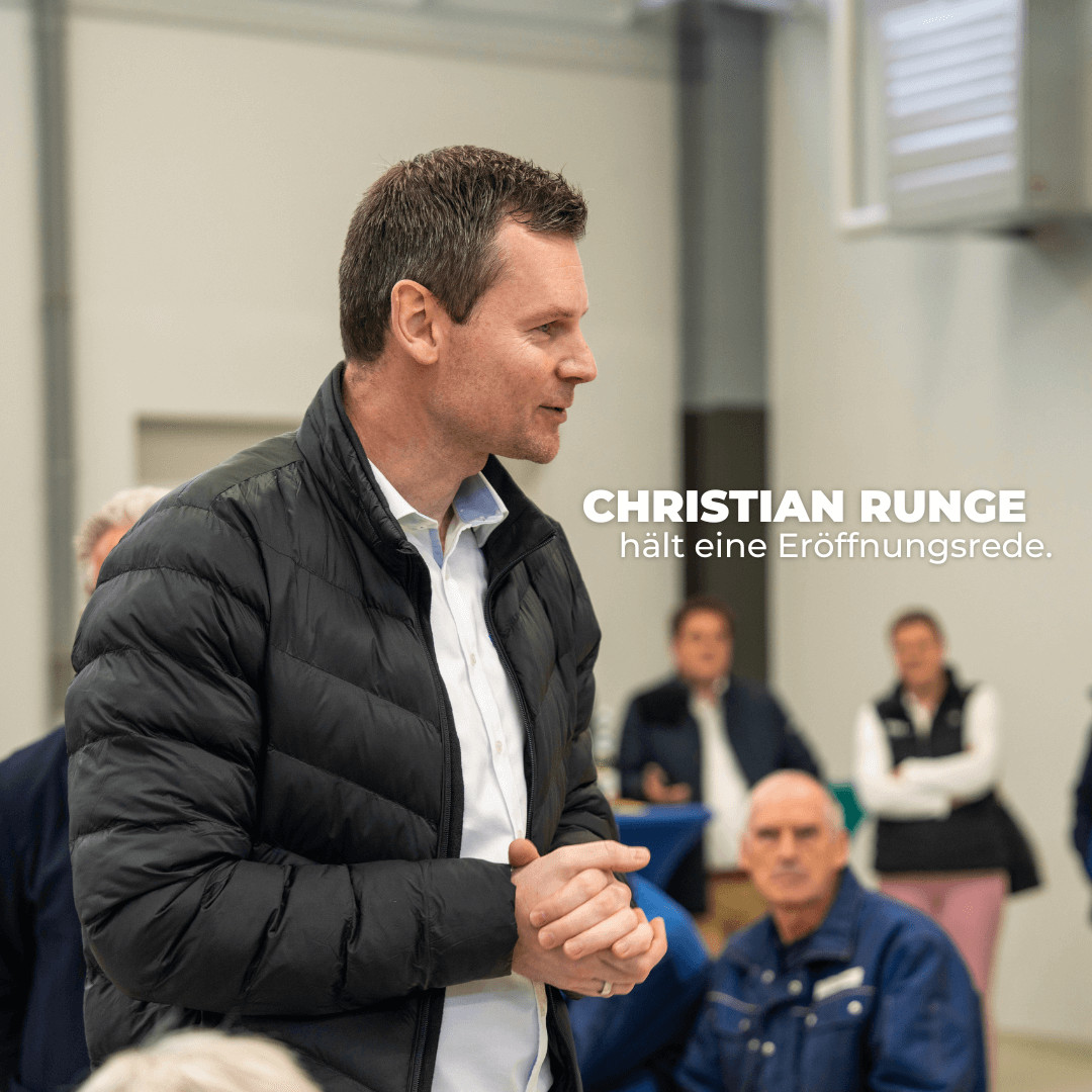 Christian Runge hält Eröffnungsrede
